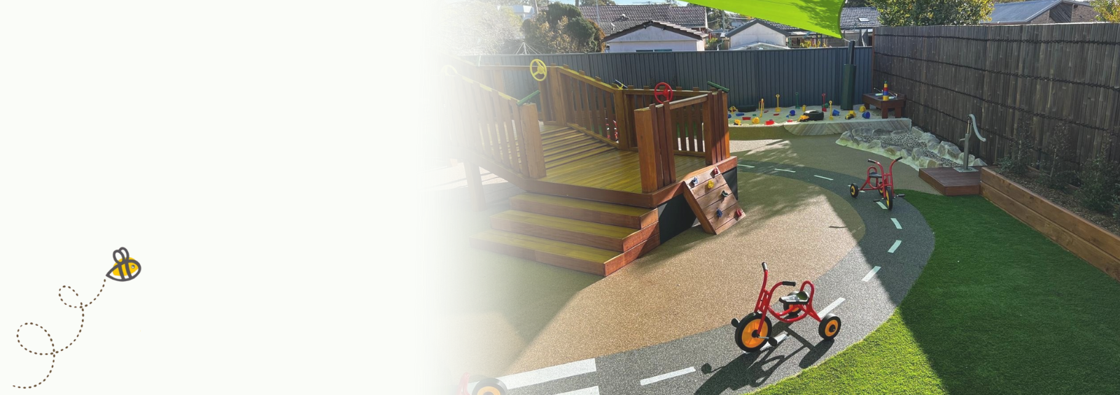 Children exploring a vibrant outdoor playground with various play equipment